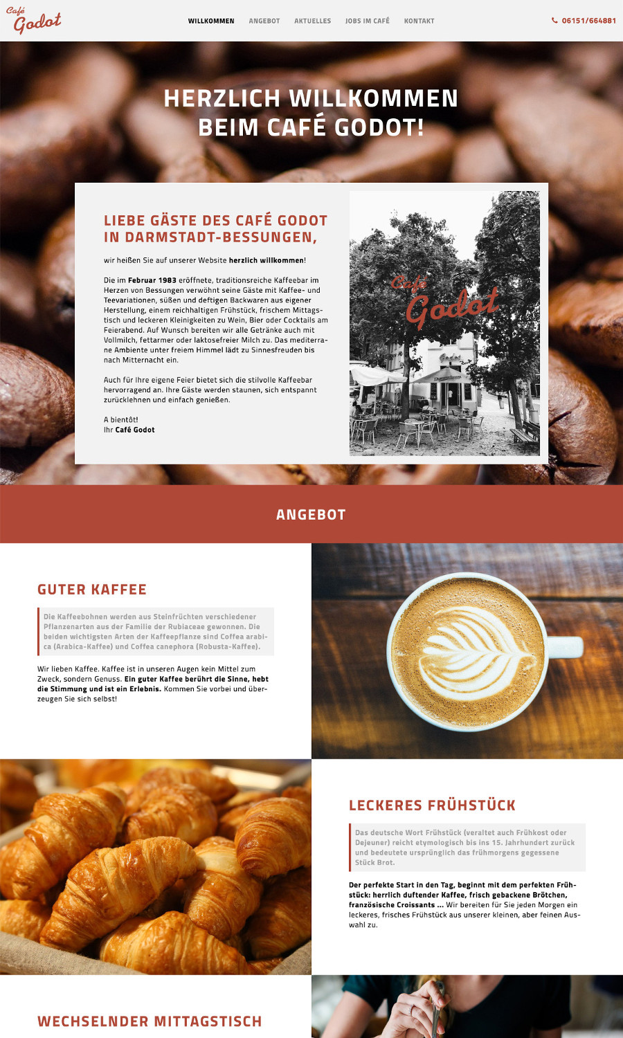 Referenz: Café Godot - Kaffeebar in Darmstadt-Bessungen