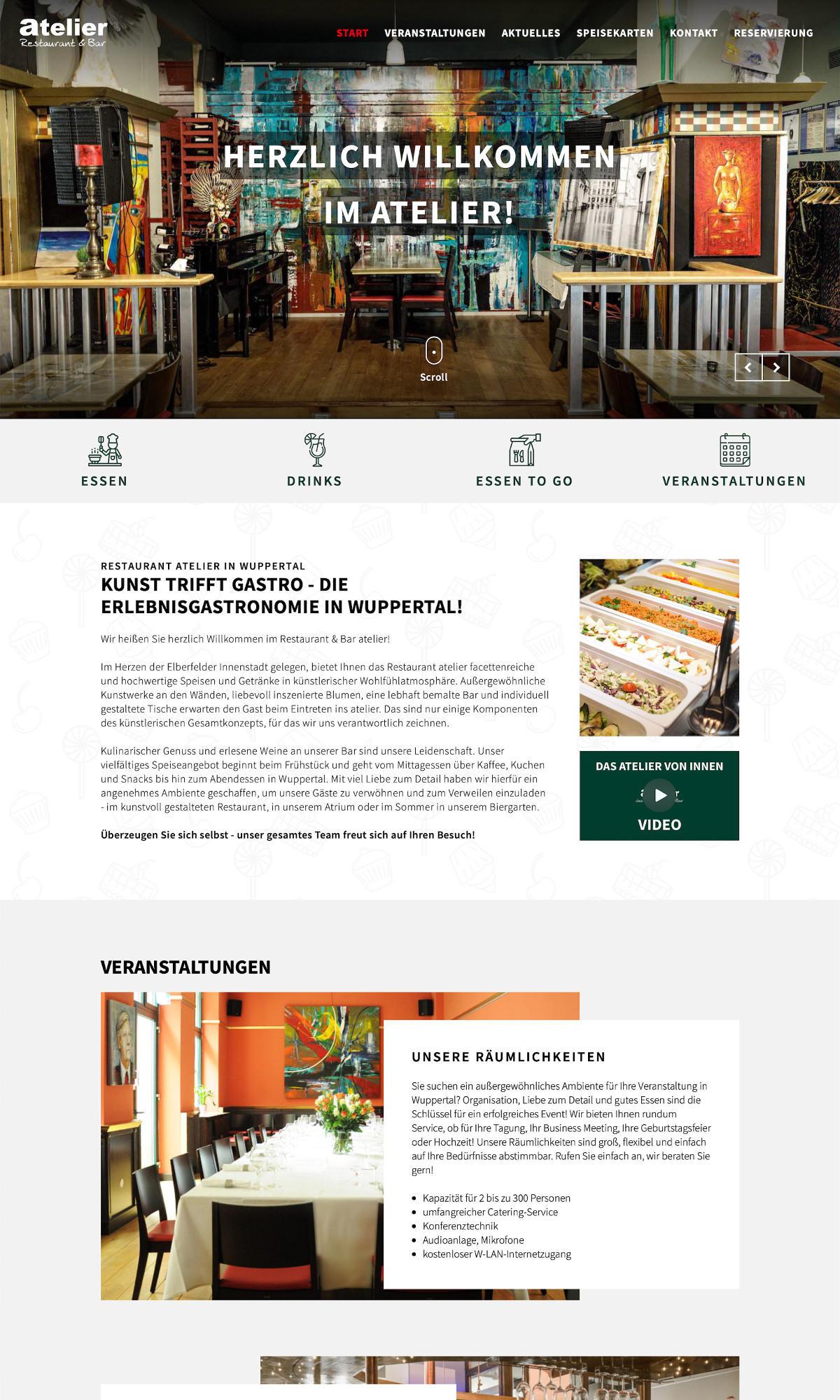 Referenz: Restaurant & Bar atelier in Wuppertal